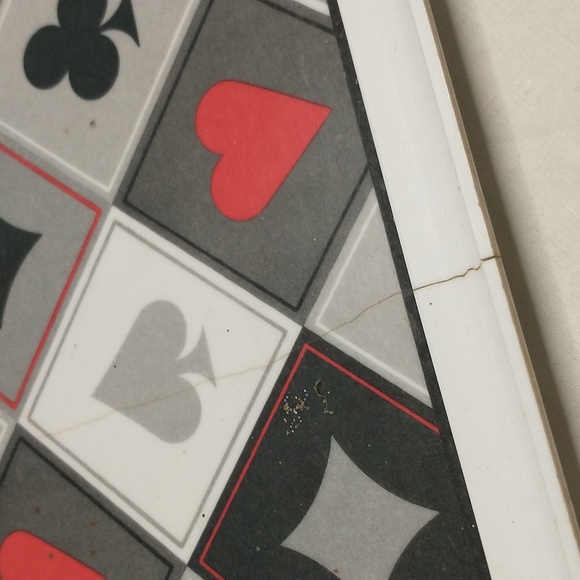 Vintage Playing Card Suits Serving Tray - Picture 2 of 3